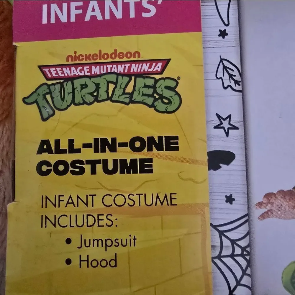 Teenage Mutant Ninja Turtles 4-in-1 Halloween Costumes for Infant, 12-18M, Nwt